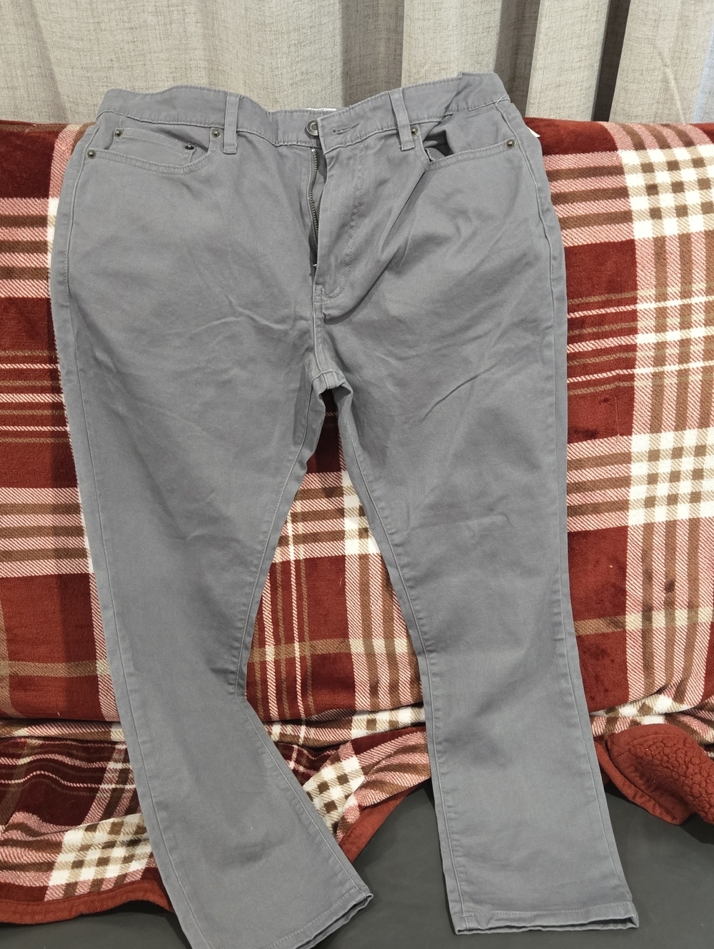 Amazon Essentials Gray Chinos - Straight Fit